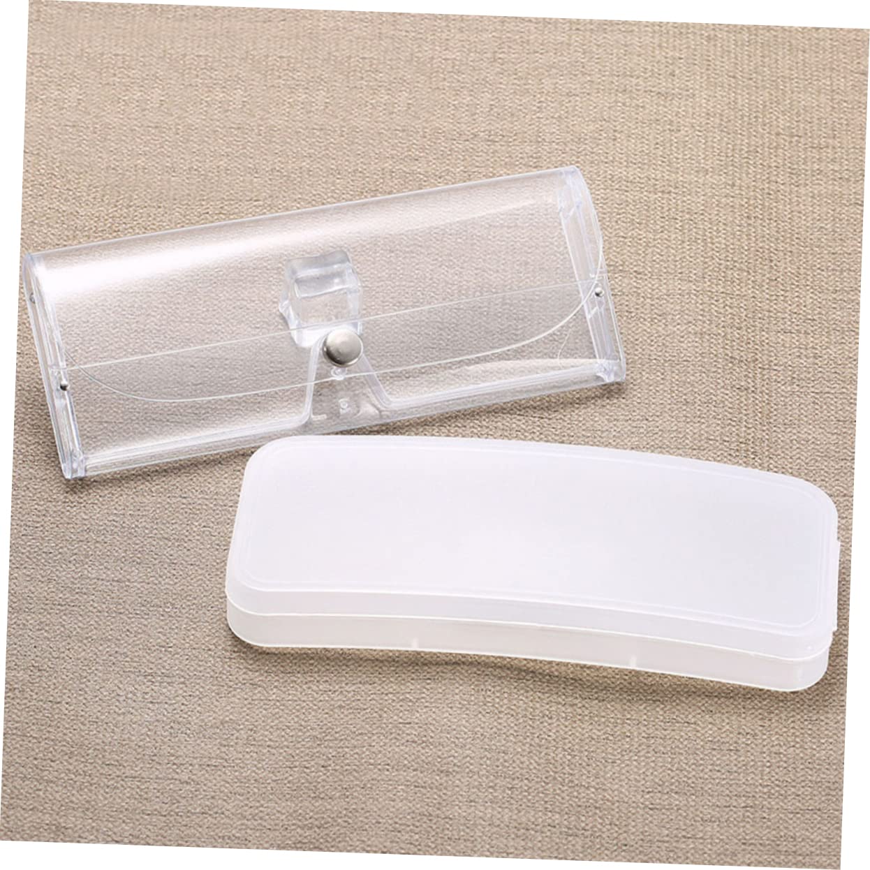 Brillenetui Transparente Sonnenbrillentasche Aufbewahrungsboxen Für Brillen Sunglass Case Brillen Aufbewahrungsbox Brillen Etuis Klare Lesebrille Etui Für Brillen Pvc 12st