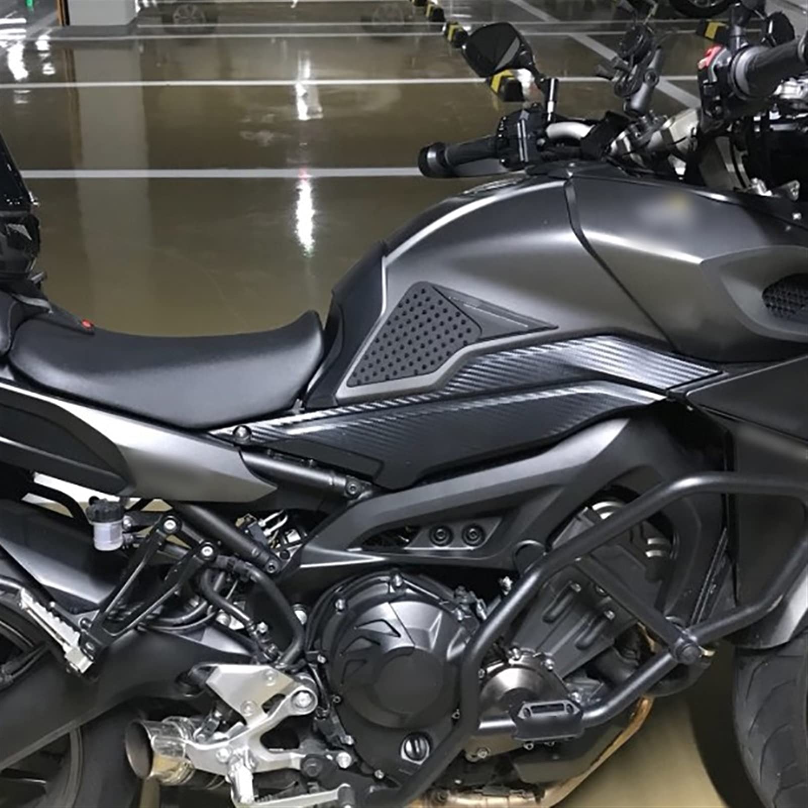 pour Yamaha MT09 Tracer 15-16 Moto Autocollants Antidérapant Réservoir De Carburant Pad Genou Grip Accessoires MT-09 Traceur FJ09 FJ-09 2015-2016 Moto Pièces
