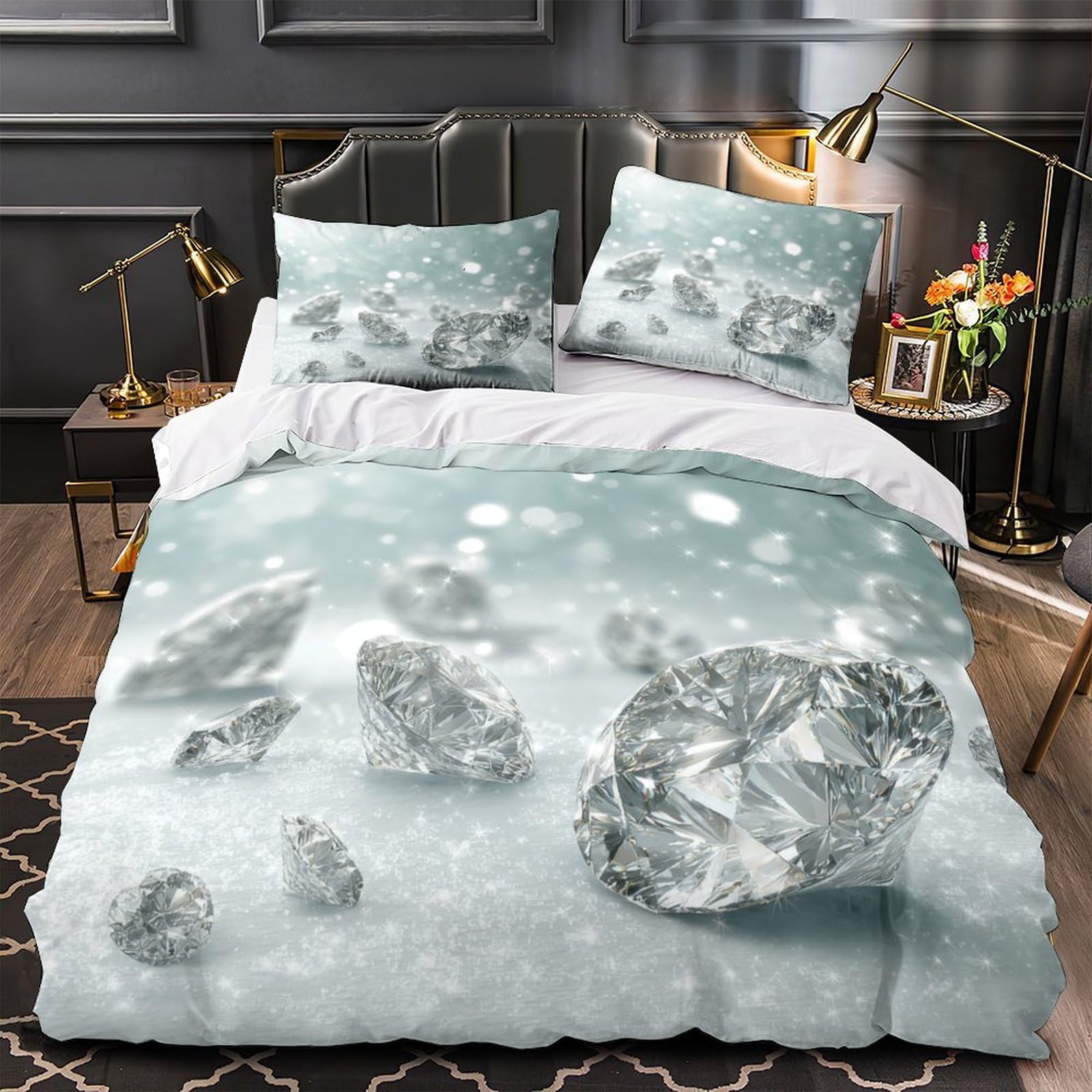 Housse de couette microfibre hypoallergénique avec fermeture éclair