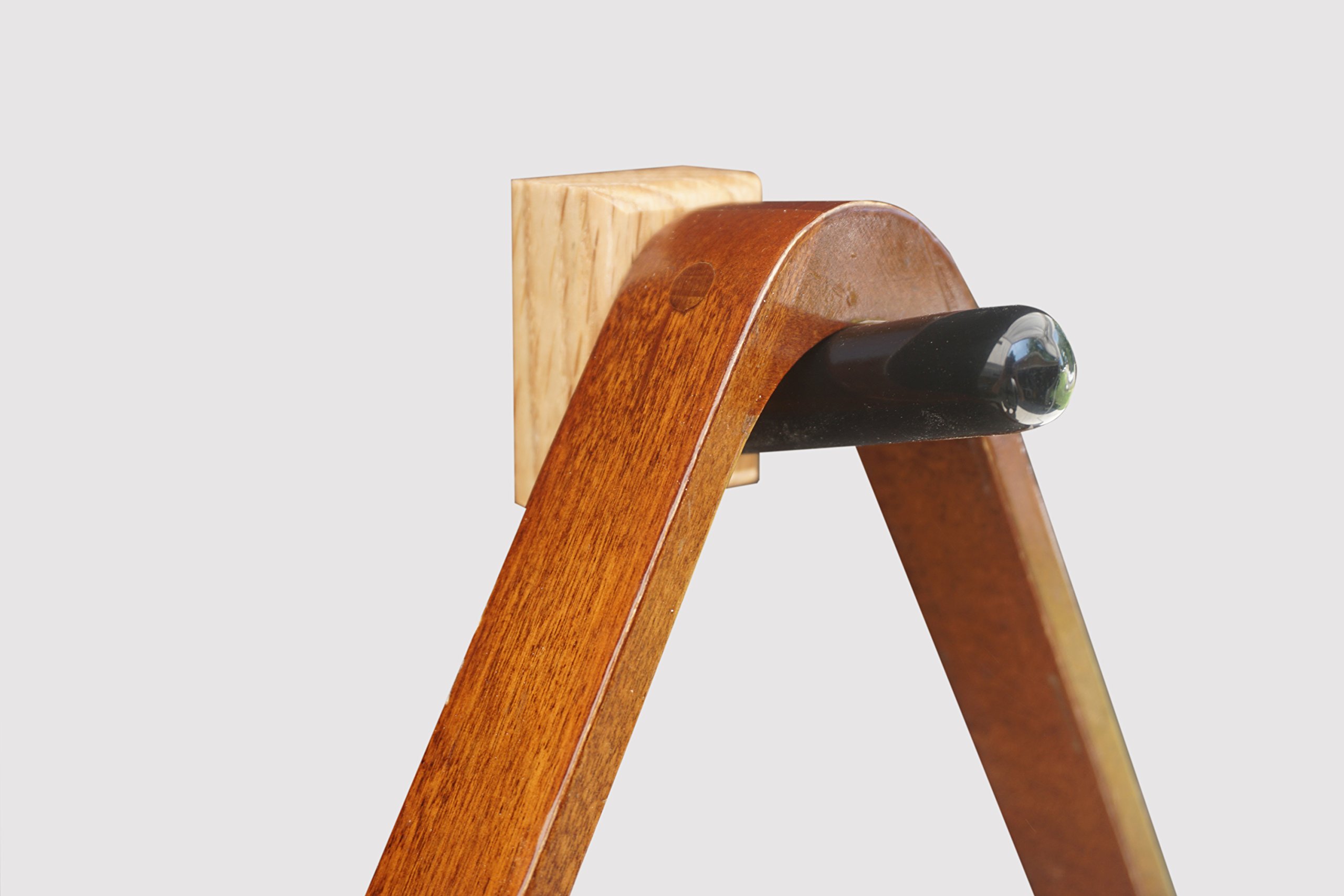 KR Ideas Standard Pool and Billiards Rack Wall Mount (Made In The USA) (Oak)