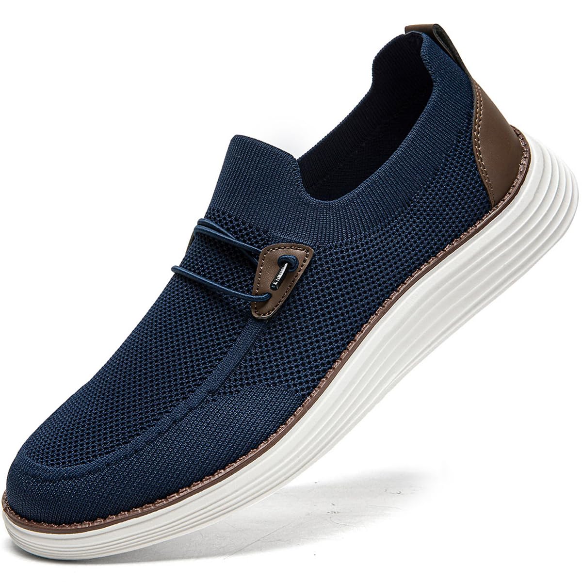 WYGRQBN Men Loafers Slip on Shoes Walking Boat Shoes Non Slip Driving Shoes Casual Sport Shoes Sneakers Lightweight Comfortable Breathable Wide Shoes