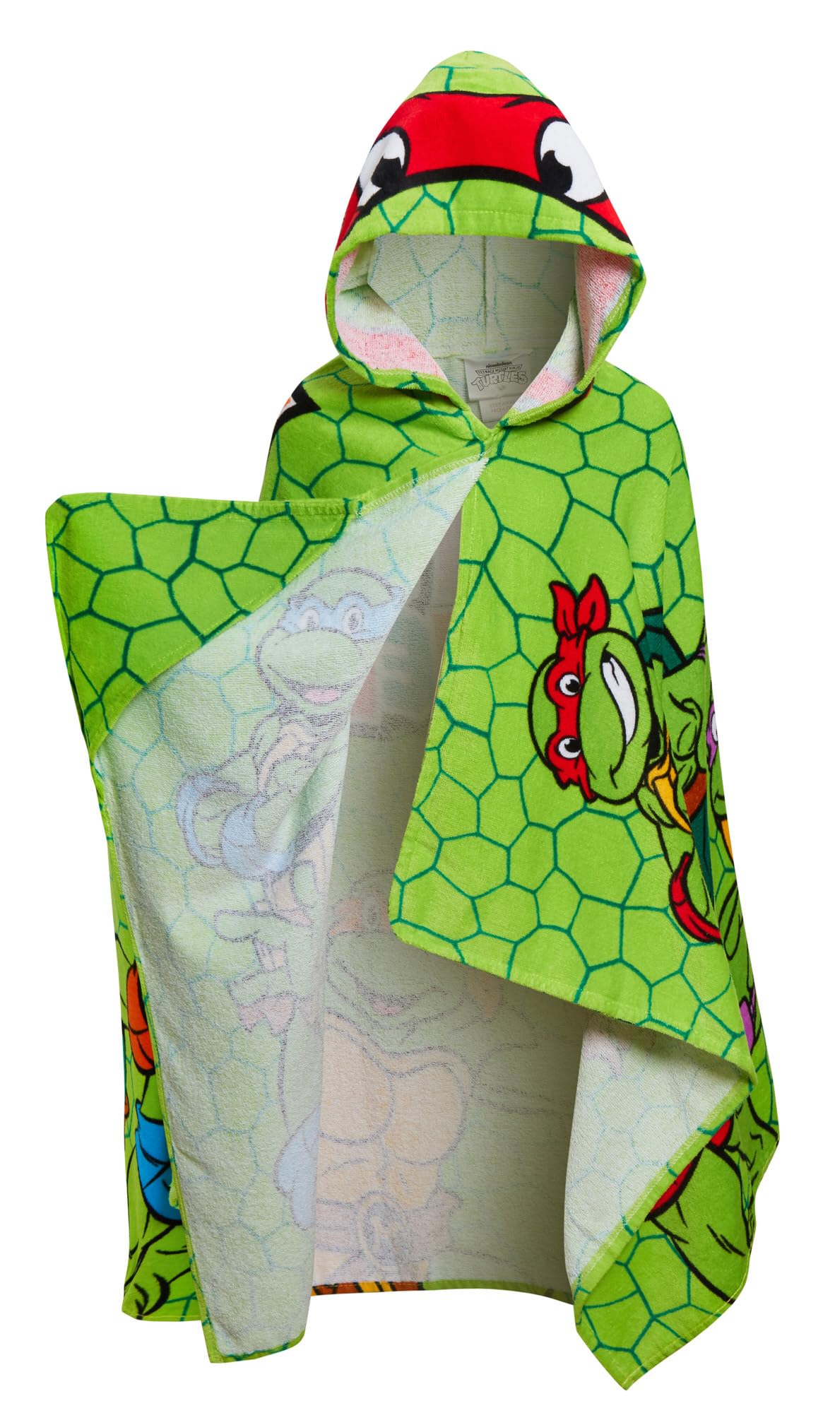 Asciugamano con cappuccio Tartarughe Ninja Teenage Mutant Poncho Raphael 100% cotone Asciugamano da spiaggia Vestire Asciugamano da bagno Avvolgente