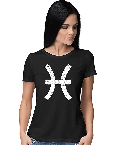 Go All Out Womens Pisces Zodiac Sign Astrology T-Shirt