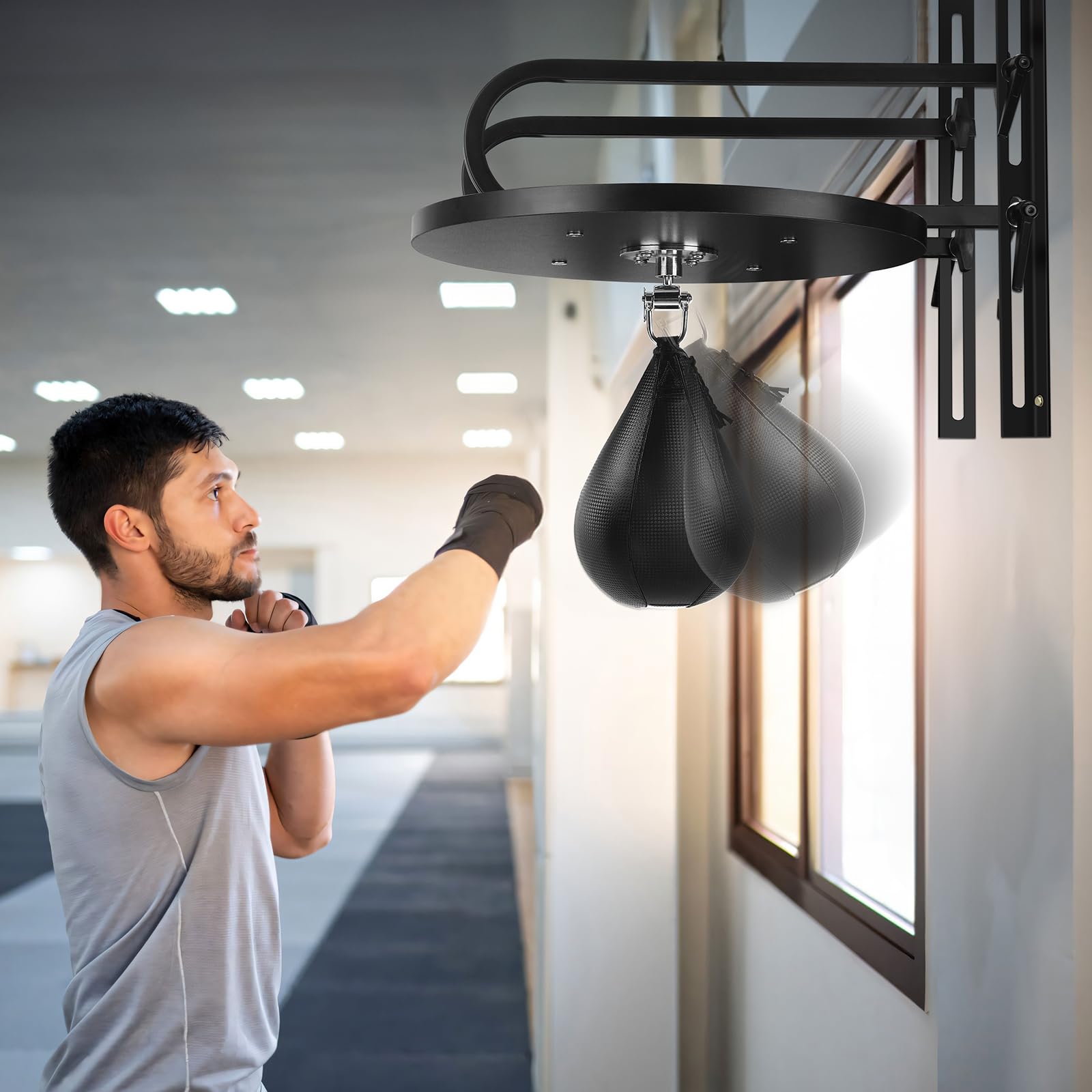 Pera De Boxeo Adjustable With Swivel Complete Boxing Training