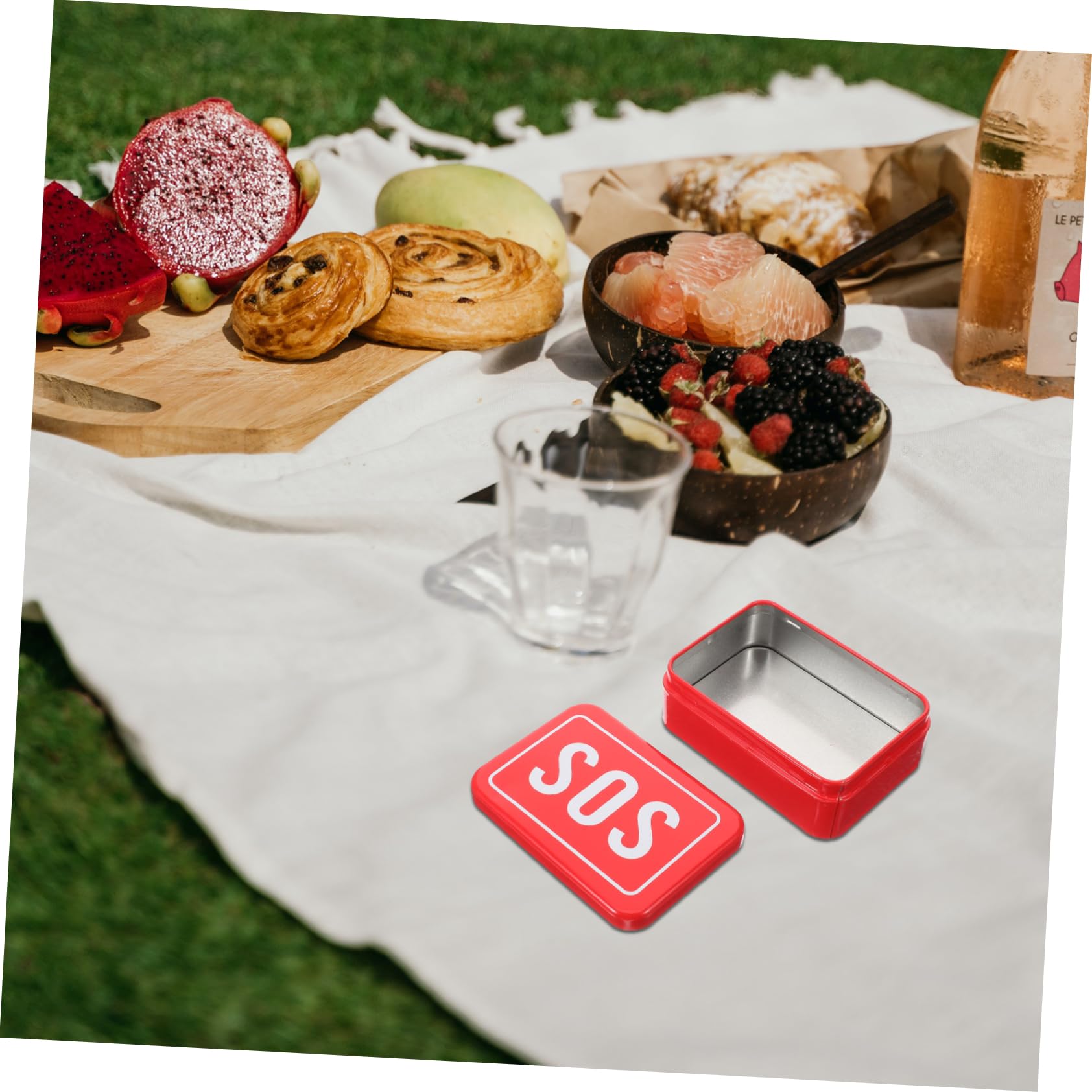 Toddmomy 5 Ensembles Boîte De Survie Portable Boîte De Rangement Étanche Et Résistante pour Équipement De Camping Et Randonnée Organisateur De Matériel De Secours 2 Pièces * 5