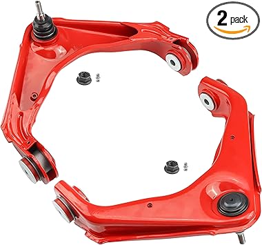 2PC Front Upper Control Arms for Chevy Silverado Sierra 2500HD 3500HD, Suburban, GMC Yukon XL 2500, Front Upper Control Arms Polyurethane Bushings-K620054