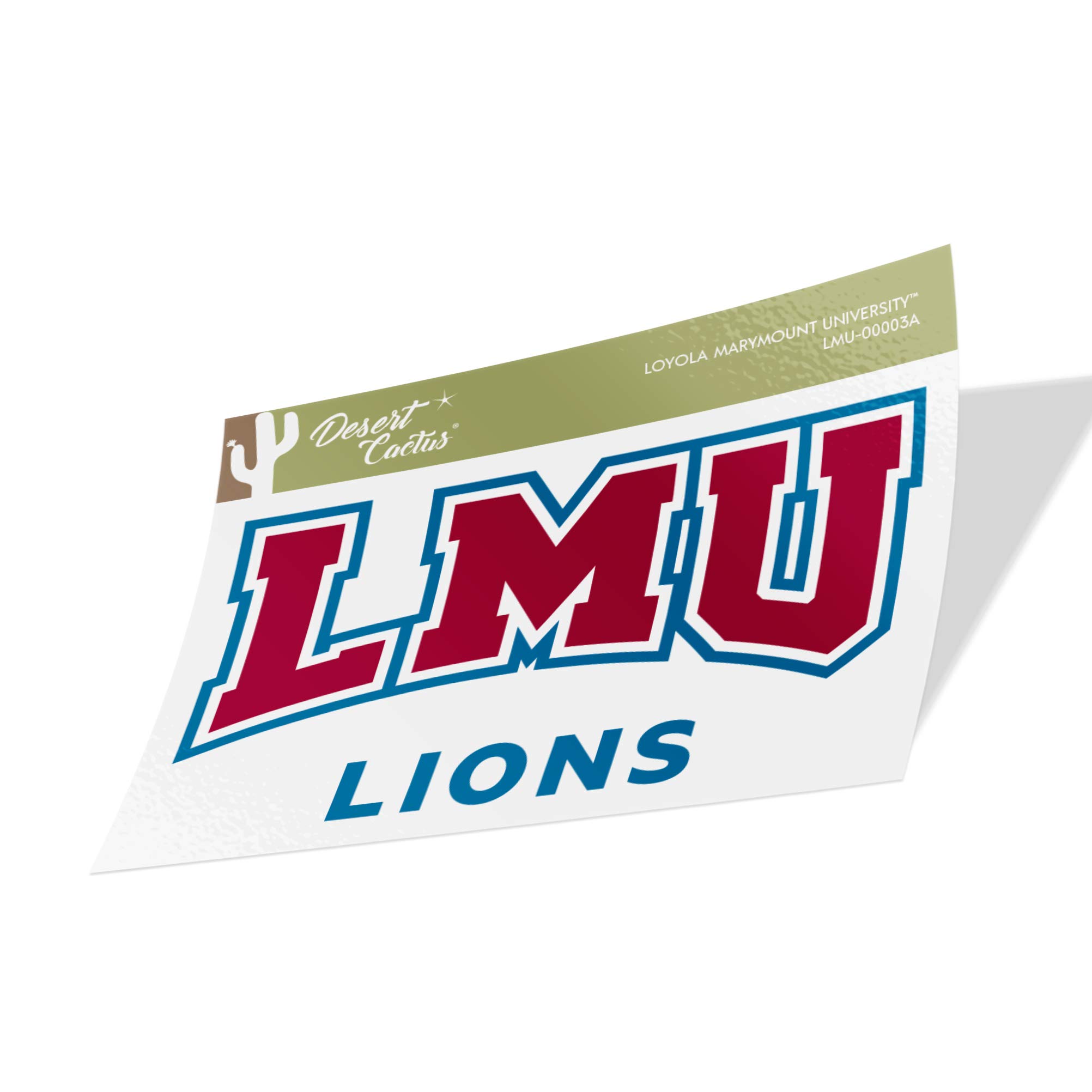 Loyola Marymount University LMU Lions NCAA Vinyl Decal Laptop Water Bottle Car Scrapbook (Sticker - 00003A)