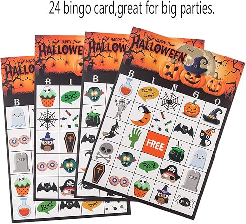 Miniatura 2 de MISS FANTASY Juegos de Halloween Juego de bingo de Halloween para niños, juegos de fiesta de Halloween para niños, actividades familiares en el