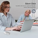 Souris sans fil Bluetooth USB C pour MacBook Air Pro iMac ordinateur de bureau, souris rechargeable sans fil Type C compatible avec portable/Surface Pro/iPad, souris silencieuse