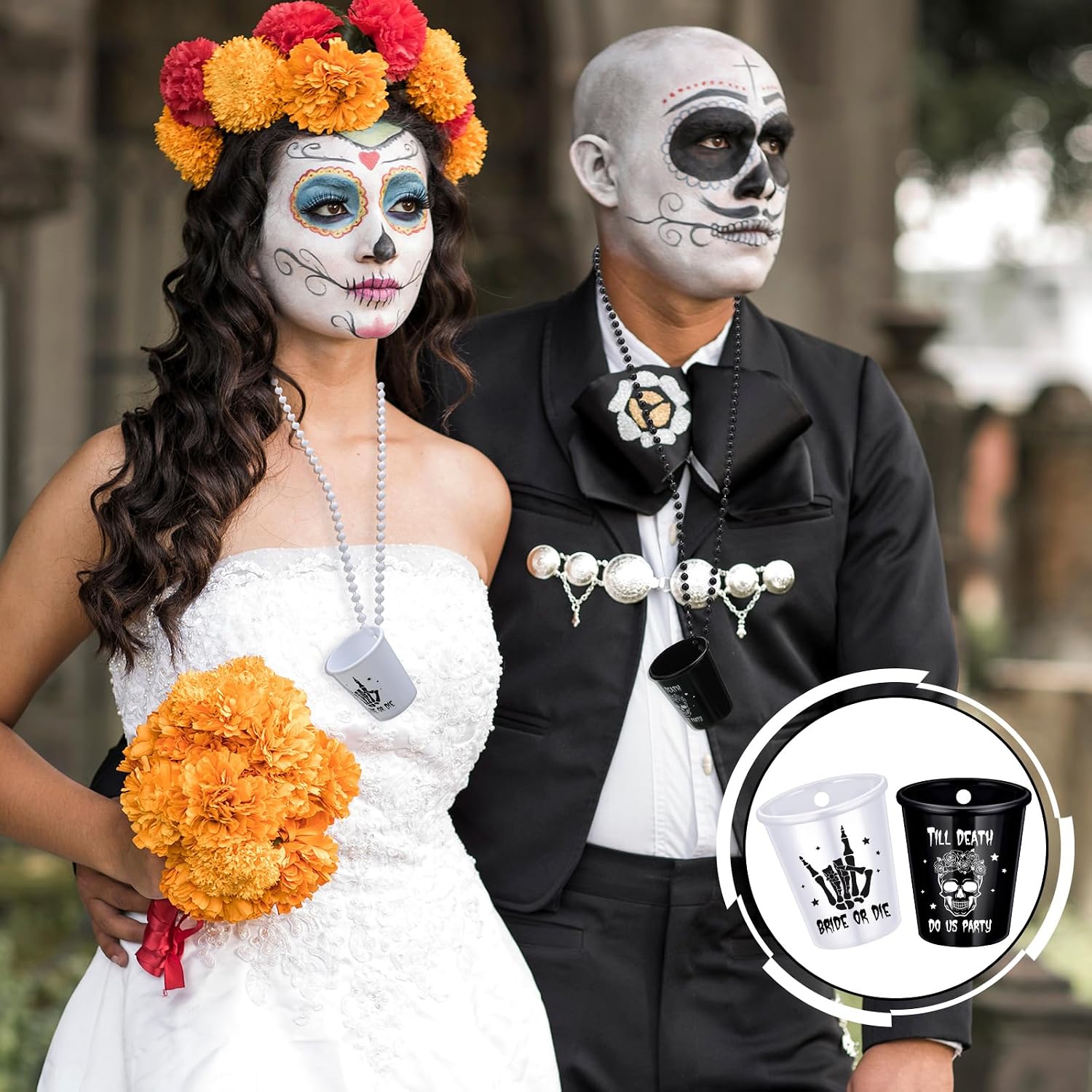 Kigeli 12 Pcs Bride or Die Shot Glasses Bachelorette for Wedding Party