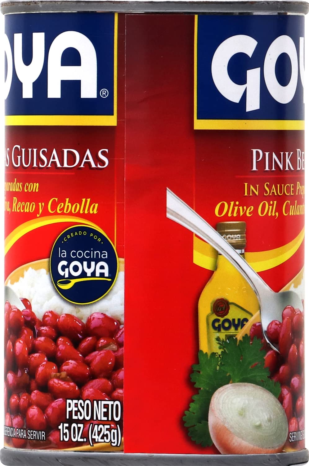 Goya Foods Pink Beans in Sauce, 15-Ounce (Pack of 2)
