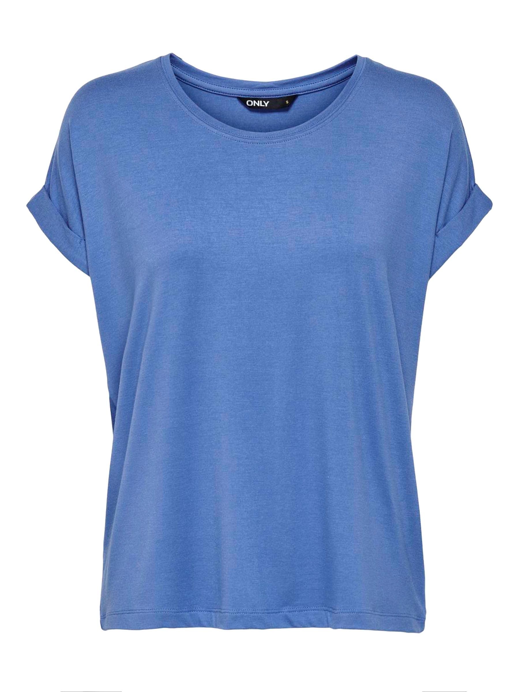 Only Damen Onlmoster S/S O-Neck Top Noos JRS Blue Yonder Xs