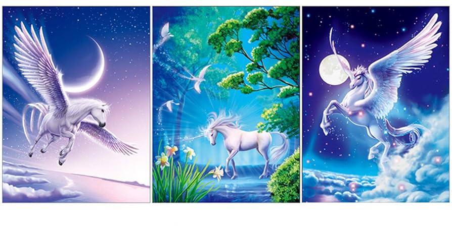 Amazon.co.jp: LCXEGO 3D ユニコーン画像 ホログラフィック