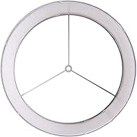 Vista 4 de GO&SO Pantallas de Lámpara de Tambor Medianas de Lino Natural de 13" Superior x 13" Inferior x 10" de Alto (Spider) Pantalla Moderna Beige Gris