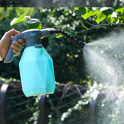 Miniatura 3 de Botella de agua con atomizador azul de 3 litros0.793 galones, pulverizador de batería recargable para plantas, rociador automático de plantas