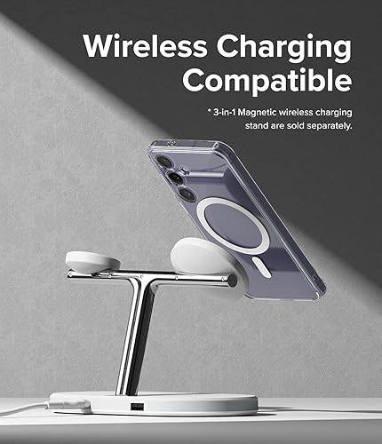 Miniatura 7 de Ringke Fusion Compatible con MagSafe Funda diseñada para Samsung Galaxy S24 5G, recortes precisos para lentes de cámara, transparente, resistente a