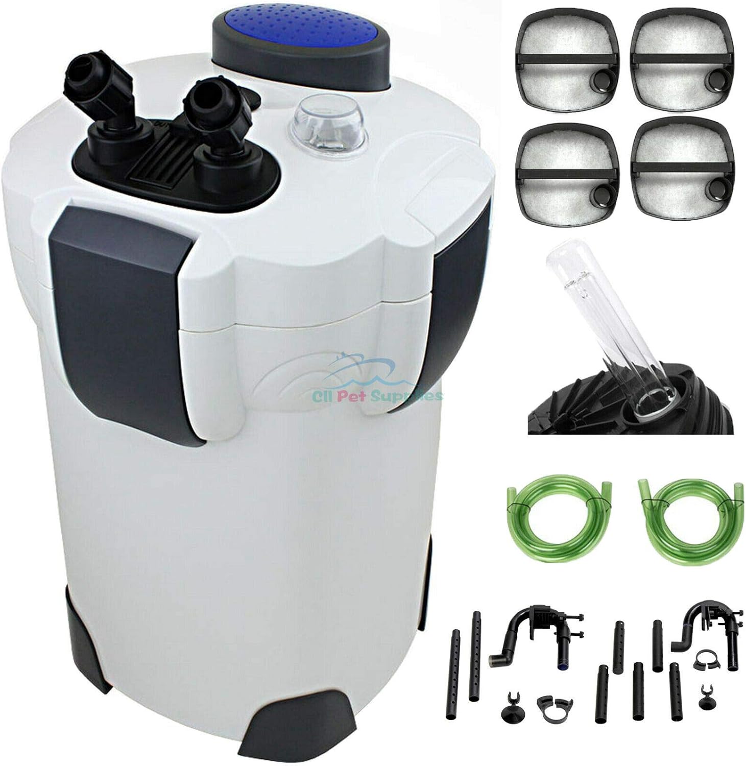 200 Gallon Aquarium Canister Filter UV 9w UV Sterilizer