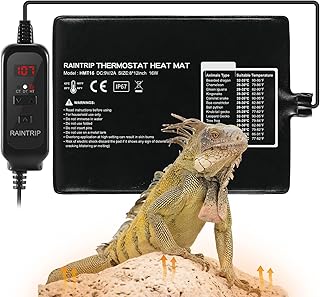 Reptile Thermostat,Reptile Heating Pad,16W,Suitable 30-40Gal Terrarium,Temperature Controller for Turtle/Snake/Lizard/Frog/Spider/Plant Box