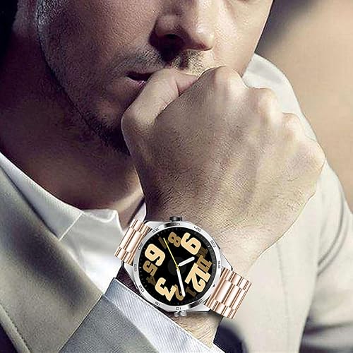 Vista 65 de Correas compatibles con Samsung Galaxy Watch de 1.81 pulgadas / Galaxy 3 de 1.772 pulgadas, correa de repuesto de metal de acero inoxidable para Azul