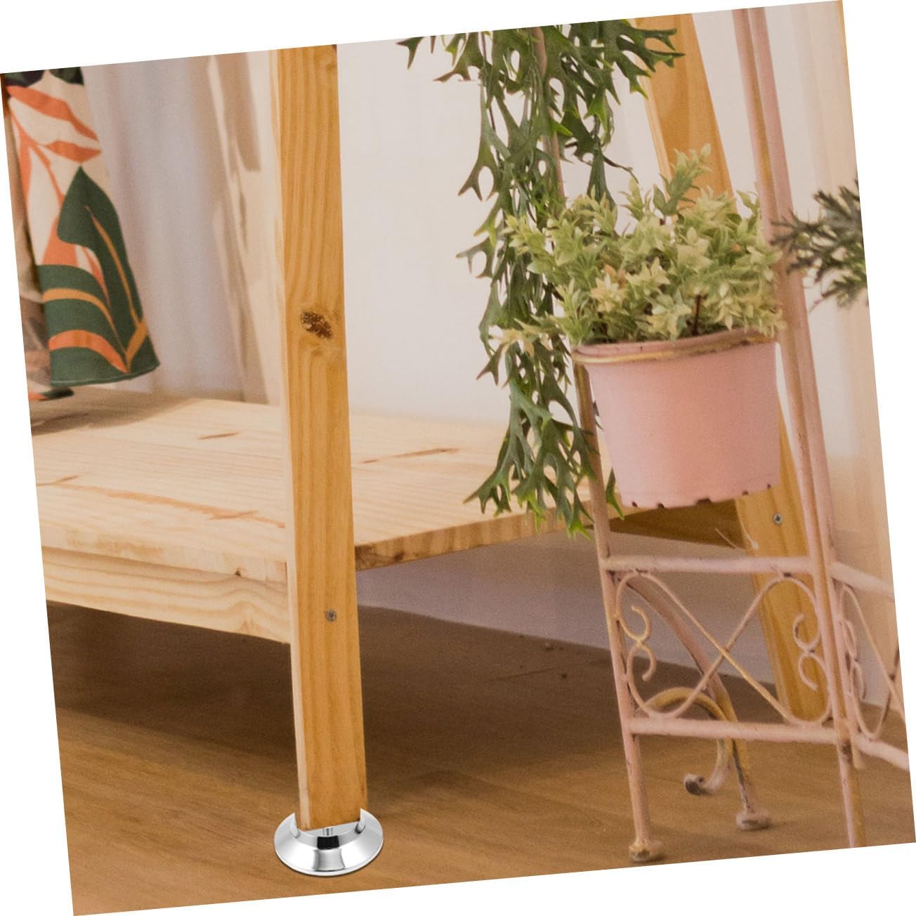 1Set Pool Table Leg Pads Durable Slip Foot Elevators for Optimal Gameplay Includes Cushions Pressure Rings Screws for Billiard Tables