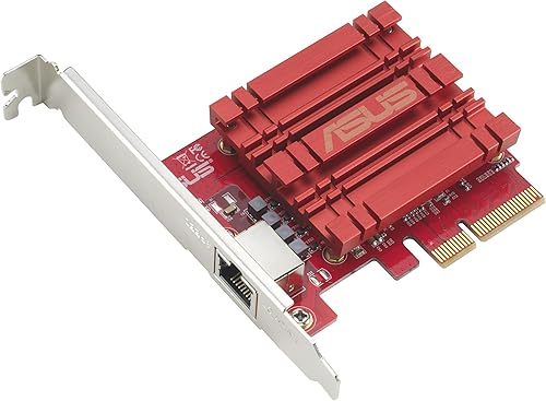 Tarjeta de adaptador de red ASUS XG-C100C 10G PCI-E x4 con un único puerto RJ-45 (XG-C100C)