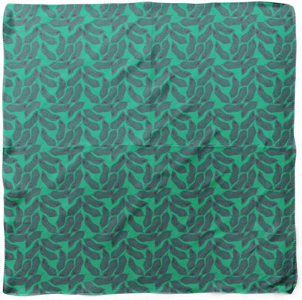 Bimba Printed Pure Silk Scarf For Hair Neck Head Bandanas For Women