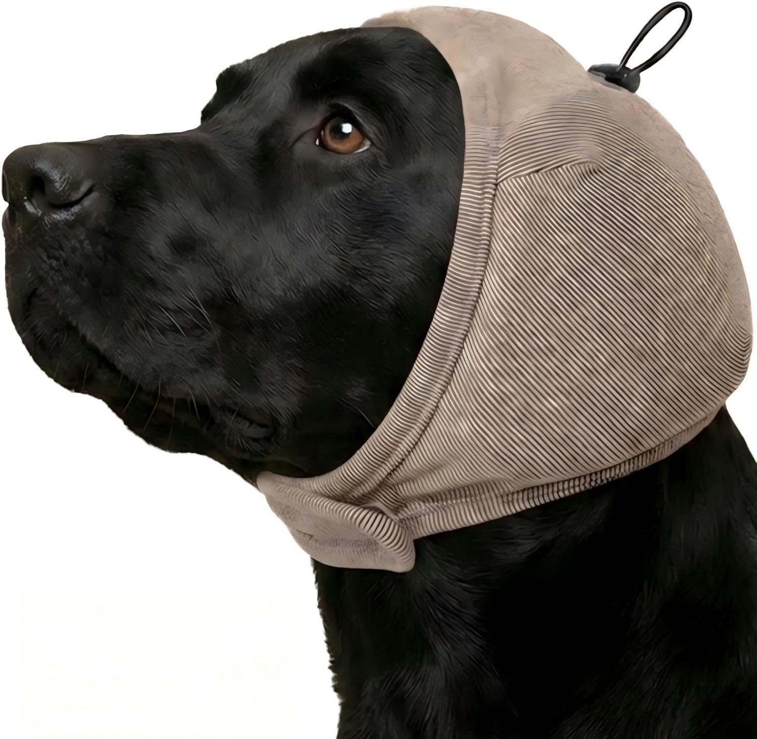IECOii Dog Ear Cover,Dog Ear Wrap Dog Calming Hoodie Dog Head Wrap,Brown,L