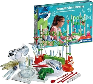 Clementoni 59187 Galileo Science - Wonders of Chemistry, 180 Experiments for Home, Exciting Attempts, Colourful Experiment Box, Toy for Children from 8 Years
