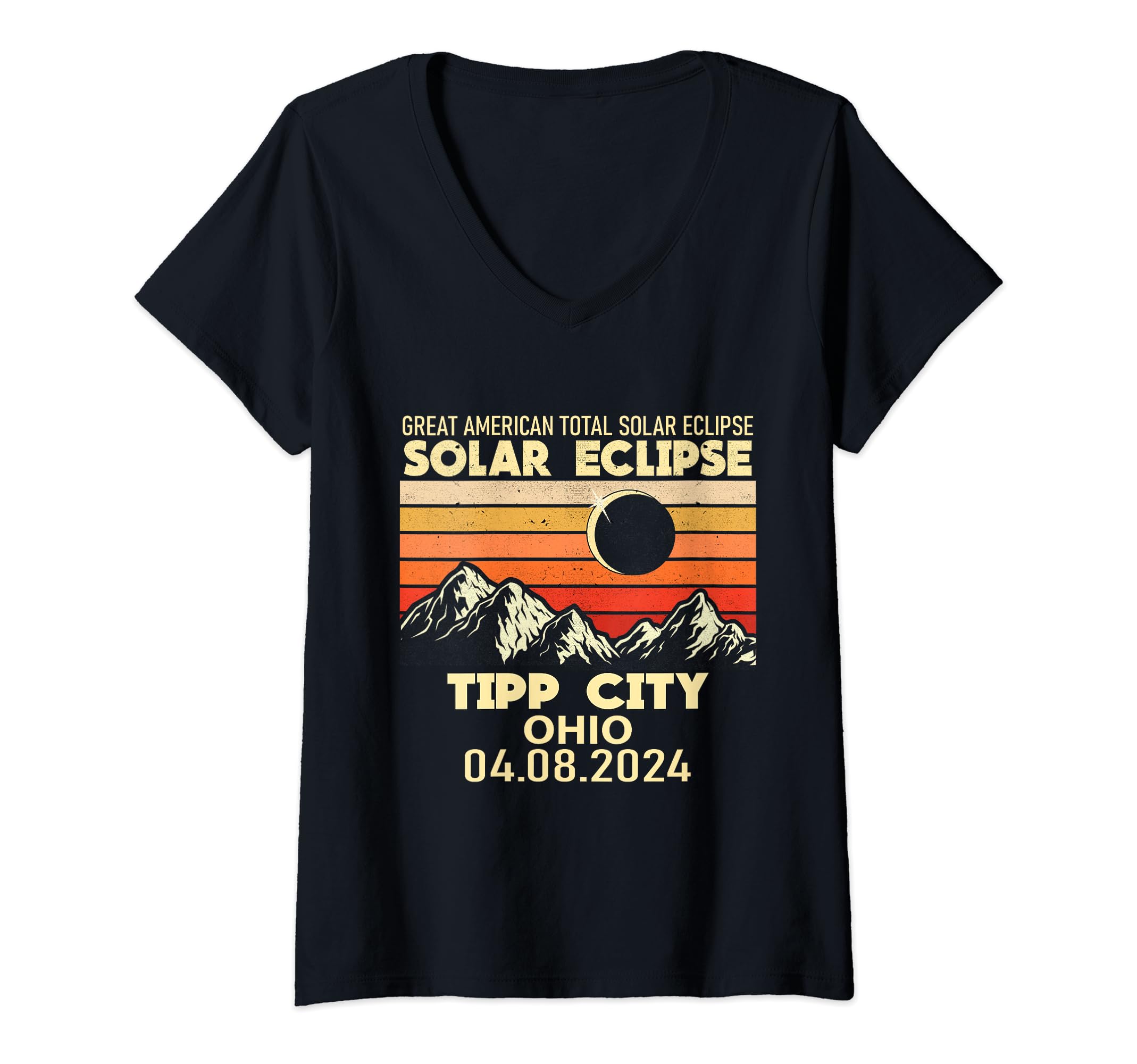 Womens North Java New York Eclipse 2024 TNT V-Neck T-Shirt
