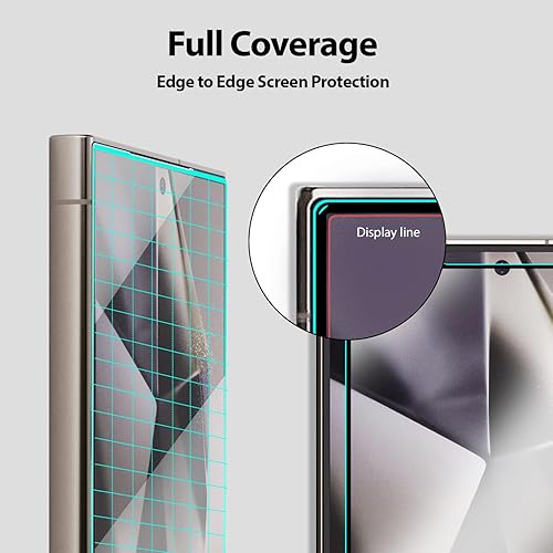 Miniatura 3 de DOME GLASS Whitestone - Protector de pantalla de vidrio EA compatible con Galaxy S24 Ultra kit de fácil instalación, vidrio templado 9H, paquete de 2