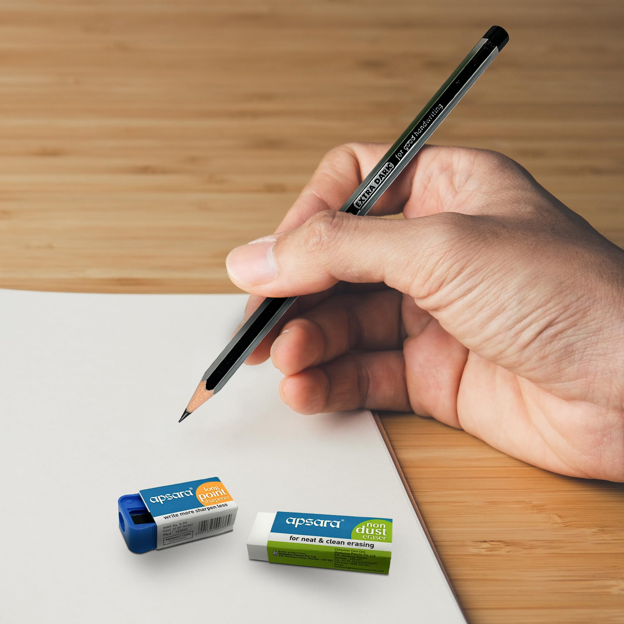 Apsara Platinum Kit | Attractive Stationery Kit | Stationery Kit Ideal for Gifting | Includes Pencils, Sharpener, Eraser, Scale | Use For School,College Student & Professionals | Pack of 20 - Image 6 thumbnail
