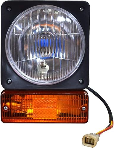 Miniatura 2 de Retroexcavadoras Cargadoras Faro JCB Piezas Montaje ÁmbarTransparente Lente faro con bombillas de 12 V Compatible para JCB 2CX 3C 3XC 4CX
