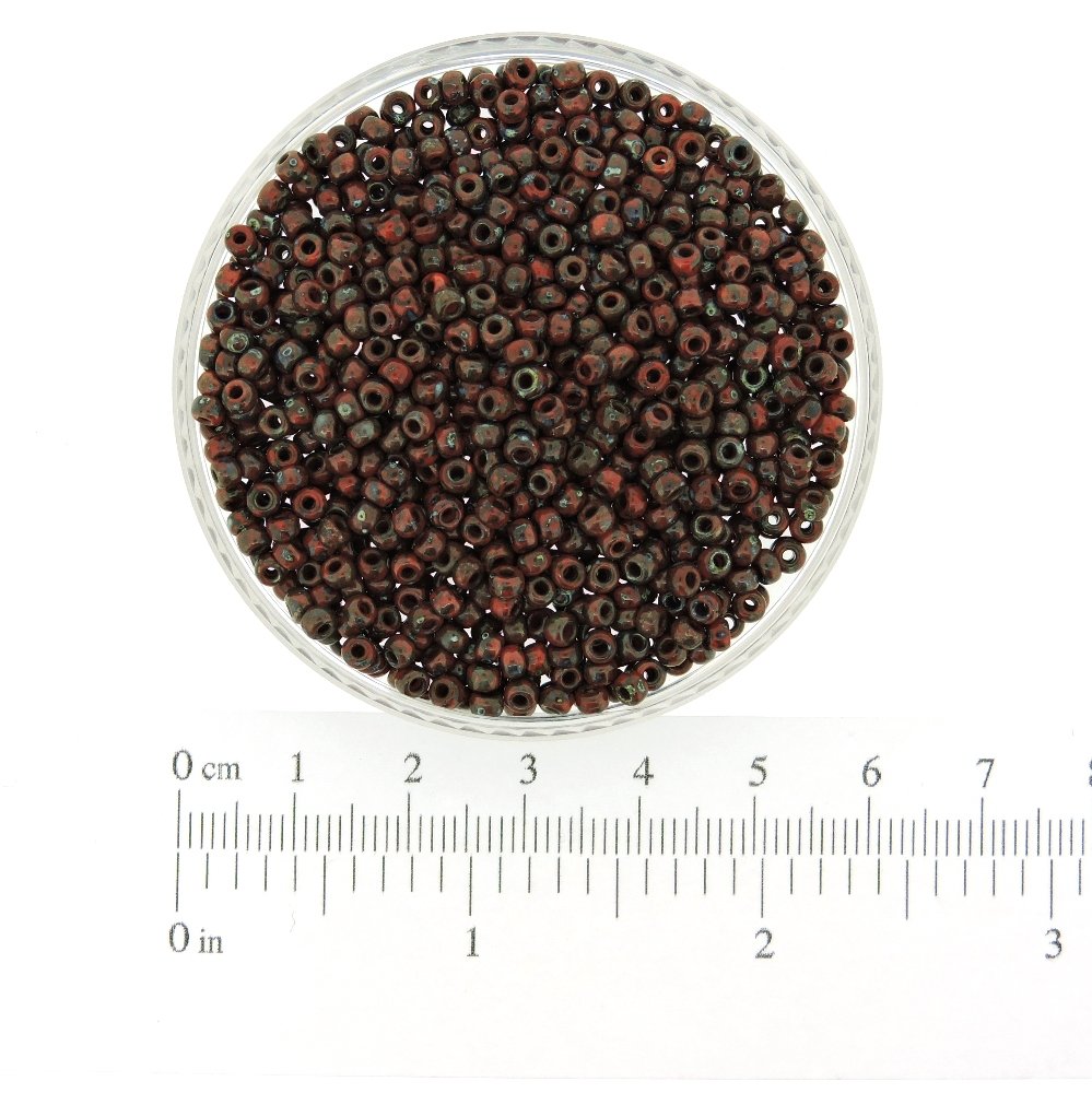 Picasso Rosso granato opaco 22 grammi Miyuki 8/0 Perline 22 g