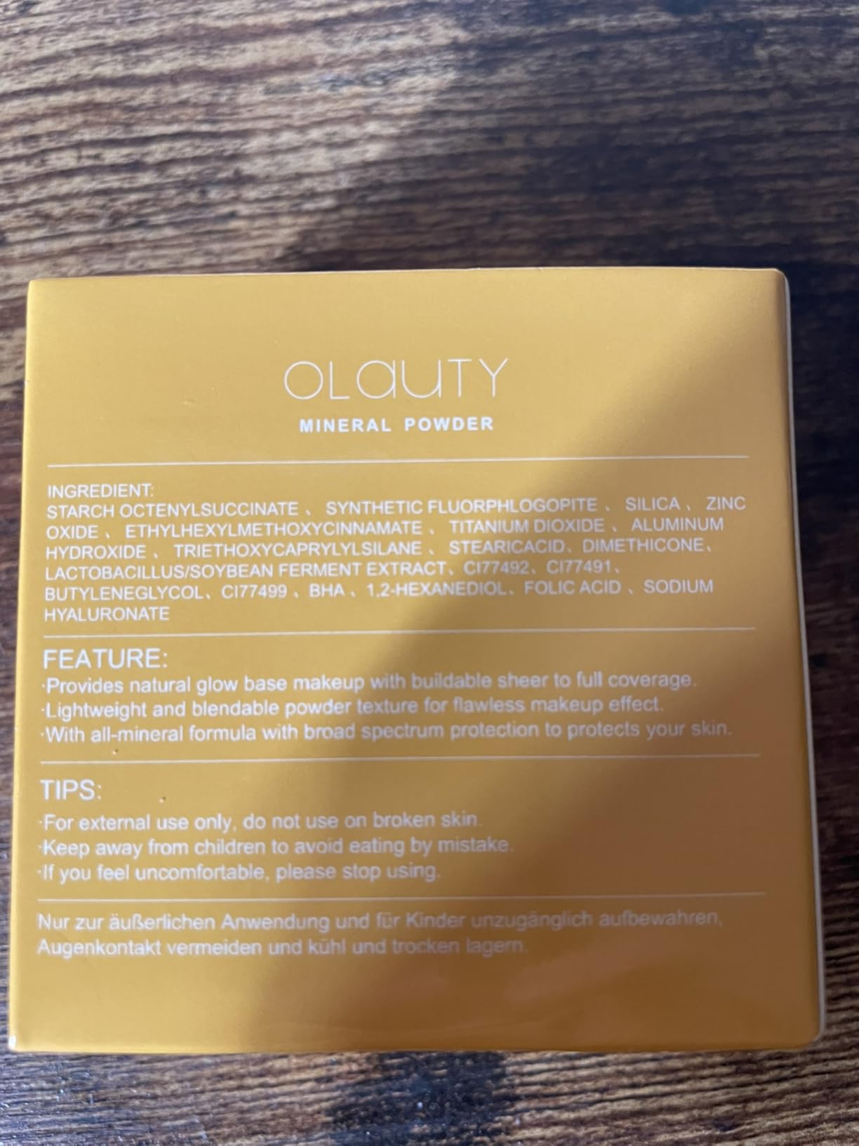 Eakroo Mineral Powder Foundation, Loose Setting Powder, Pressed Face Powder Compact with Powder Puff, Oil Control Loose Powder, Scalp Sunscreen, SPF 30, Lightweight, Buildable Coverage (Medium)