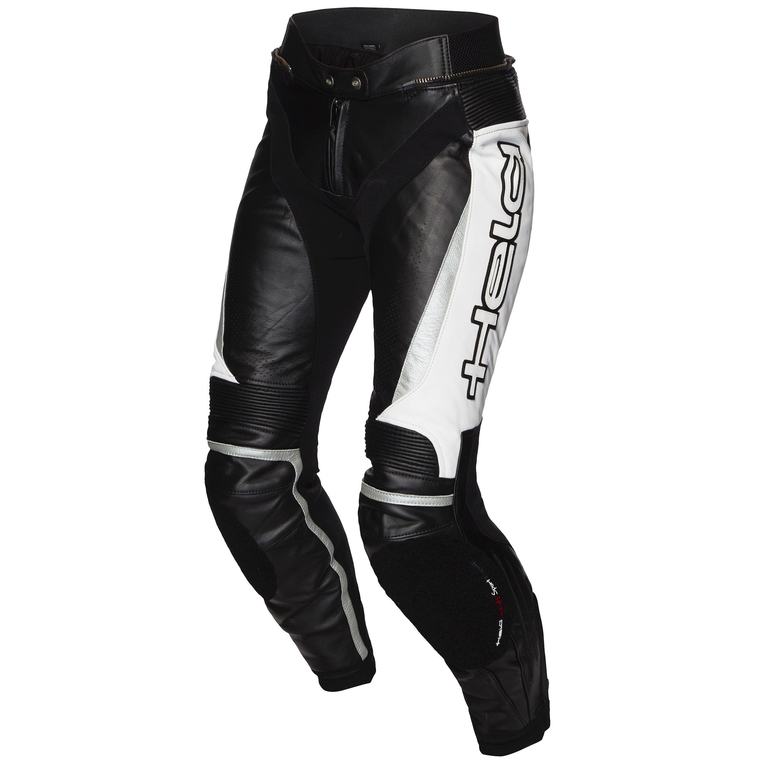 Held Lane II Damen Motorrad Lederhose, schwarz/weiß, 21