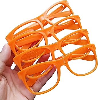 Amazon.co.jp: CiviLight 24個 オレンジ 子供/大人用 メガネフレーム