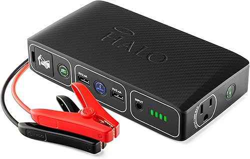 Miniatura 9 de HALO Bolt - Cargador portátil de 58,830 mWh para teléfono y laptop, arrancador de automóvil con salida de corriente alterna y cargador de automóvil,