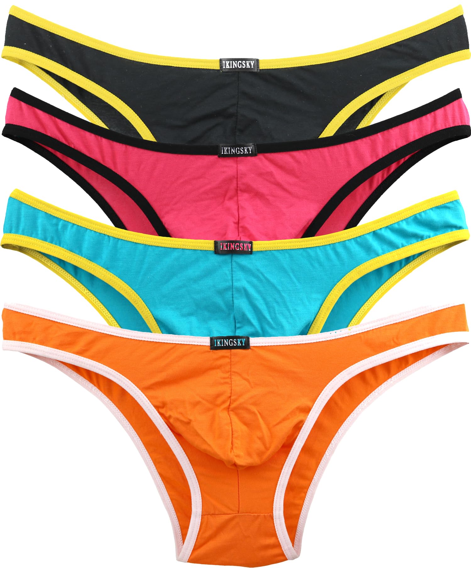 iKingsky Men's Low Rise Modal Bikini Briefs