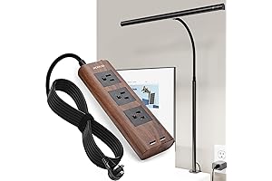 JACKYLED All-in-One Power Strip and Desk Lamp