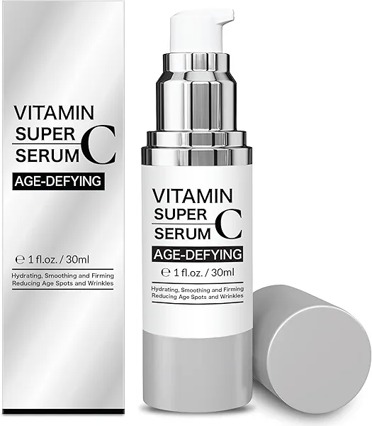 Super Vitamin C Serum for Women over 70, Wrinkle Cream for Face, Anti Aging Cream, Hydrates, Softens, Lifts and Firms Super Vitamin C Serum (30ml)