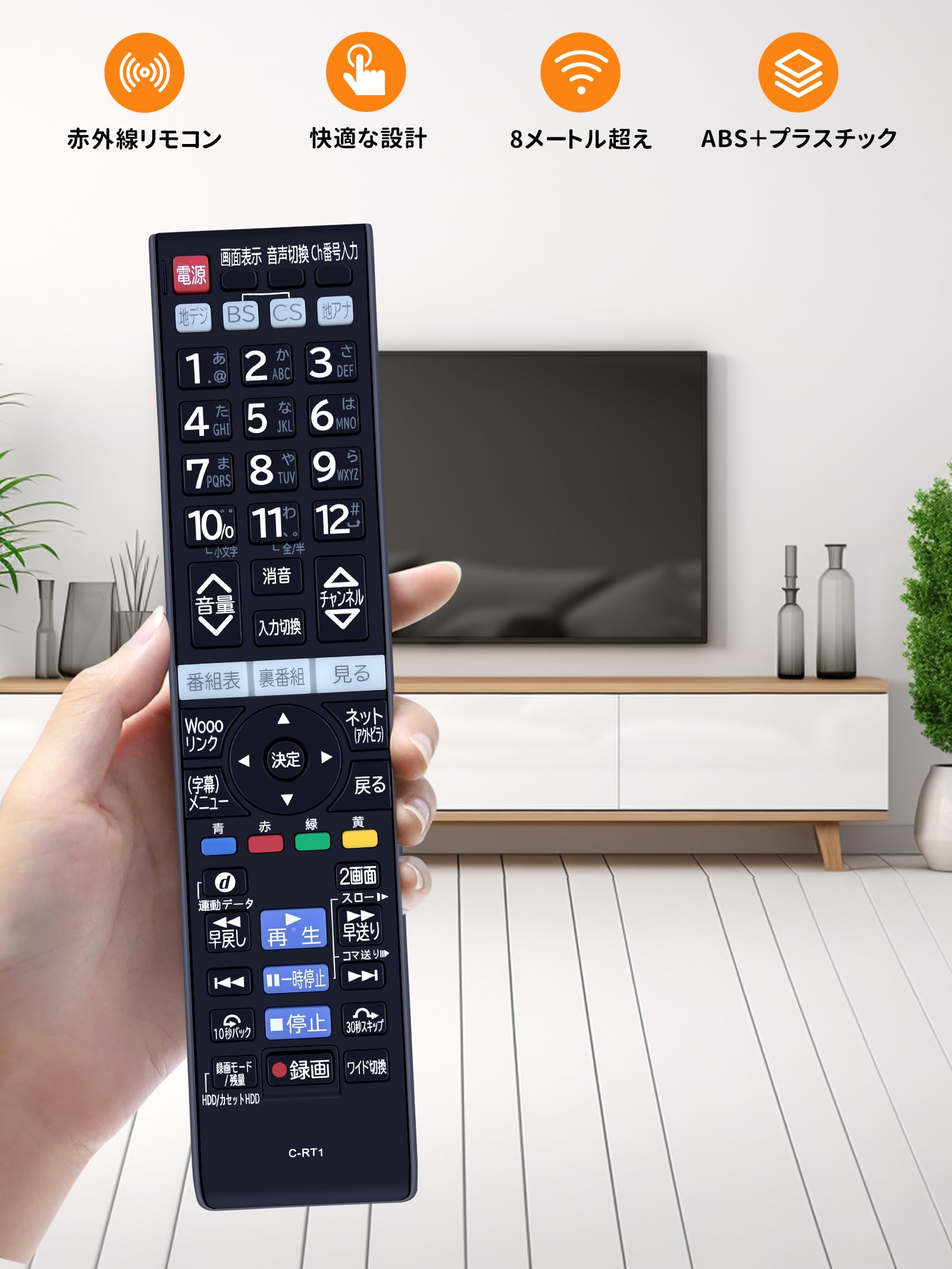 HITACHI テレビ本体 リモコン付き❤️ Amazon | AHTHA C-RT1 テレビリモコン for HITACHI 日立 テレビ