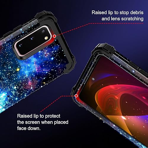 Miniatura 8 de Miqala Funda compatible con Galaxy S20 5G, que brilla en la oscuridad, tres capas de plástico duro resistente a los golpes + funda protectora de