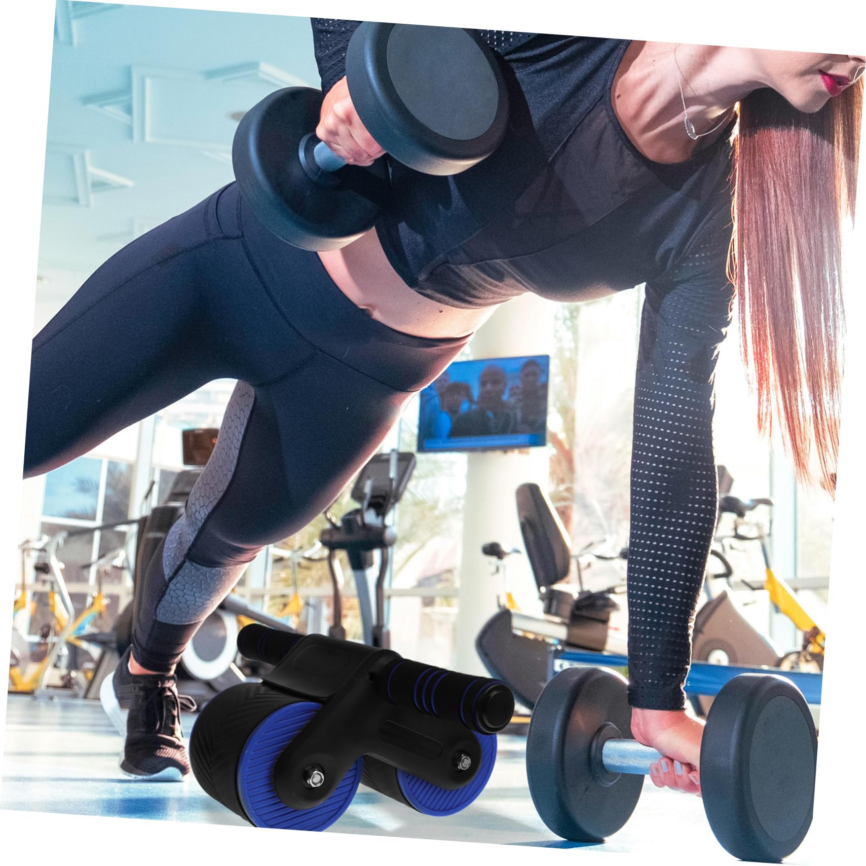 BESPORTBLE Bauchroller Mit Automatischer Rückfederung Ab-wheel Für Muskeltraining Kniematte Für Bauch Rücken Und