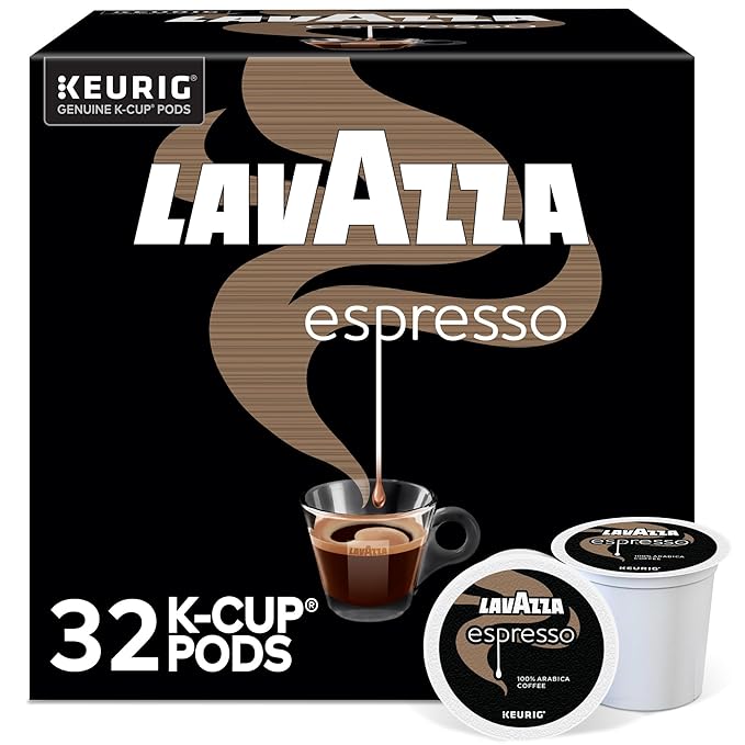 Lavazza Espresso, Single-Serve Keurig K-Cup Pods, Medium Roast Coffee, 32-Count