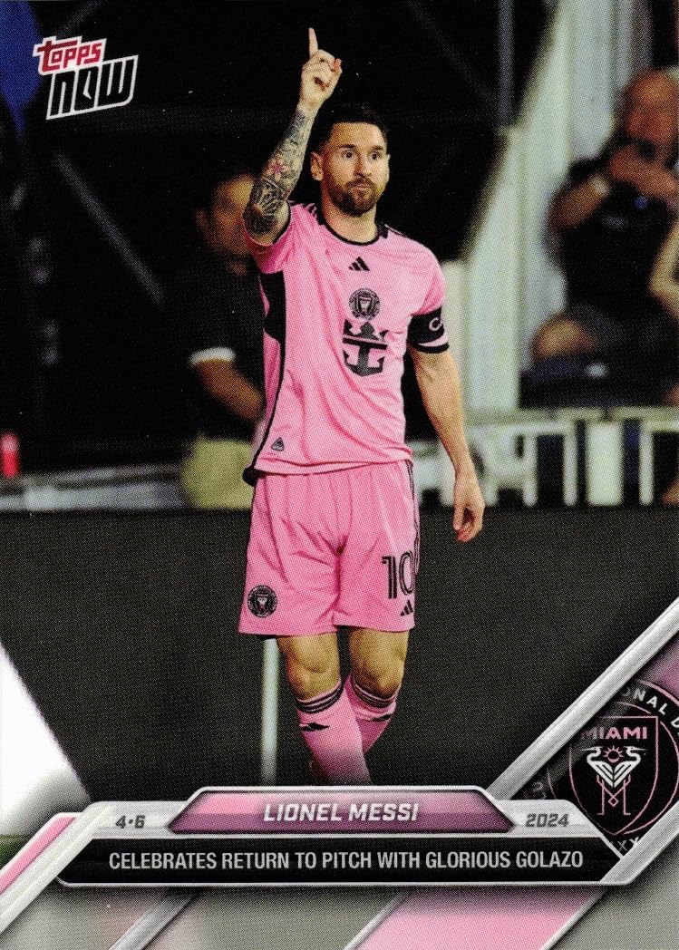 2024 Topps MLS Now #31 Lionel Messi Soccer Card Inter Miami