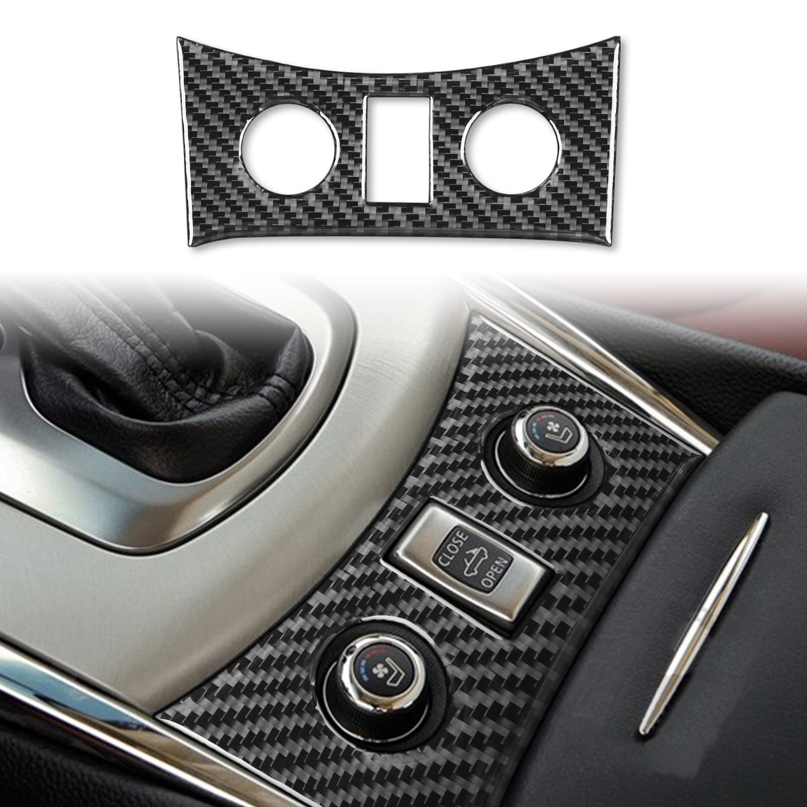 Autocollant fibre de carbone Infiniti G37 Q60 coupe précise