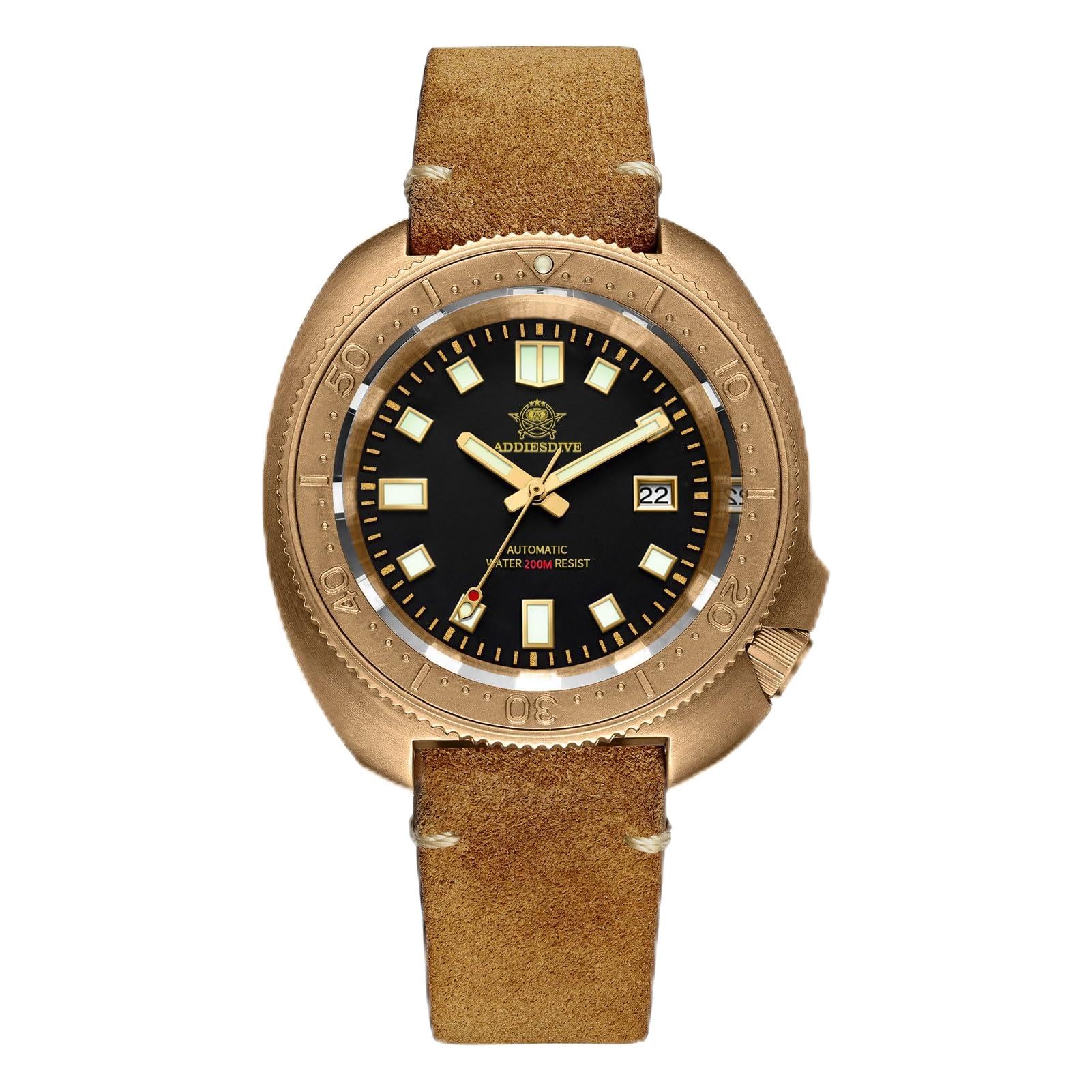 AD2104 Men's Watch Bronze Date Analogue Automatic Men's Automatic Watch