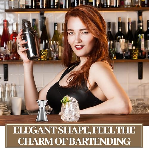 Miniatura 4 de Amyhill Jigger de barra doble de 12 y 1 onza de acero inoxidable para coctel, vaso de licor, suministros de camarero para bar, barman fiesta