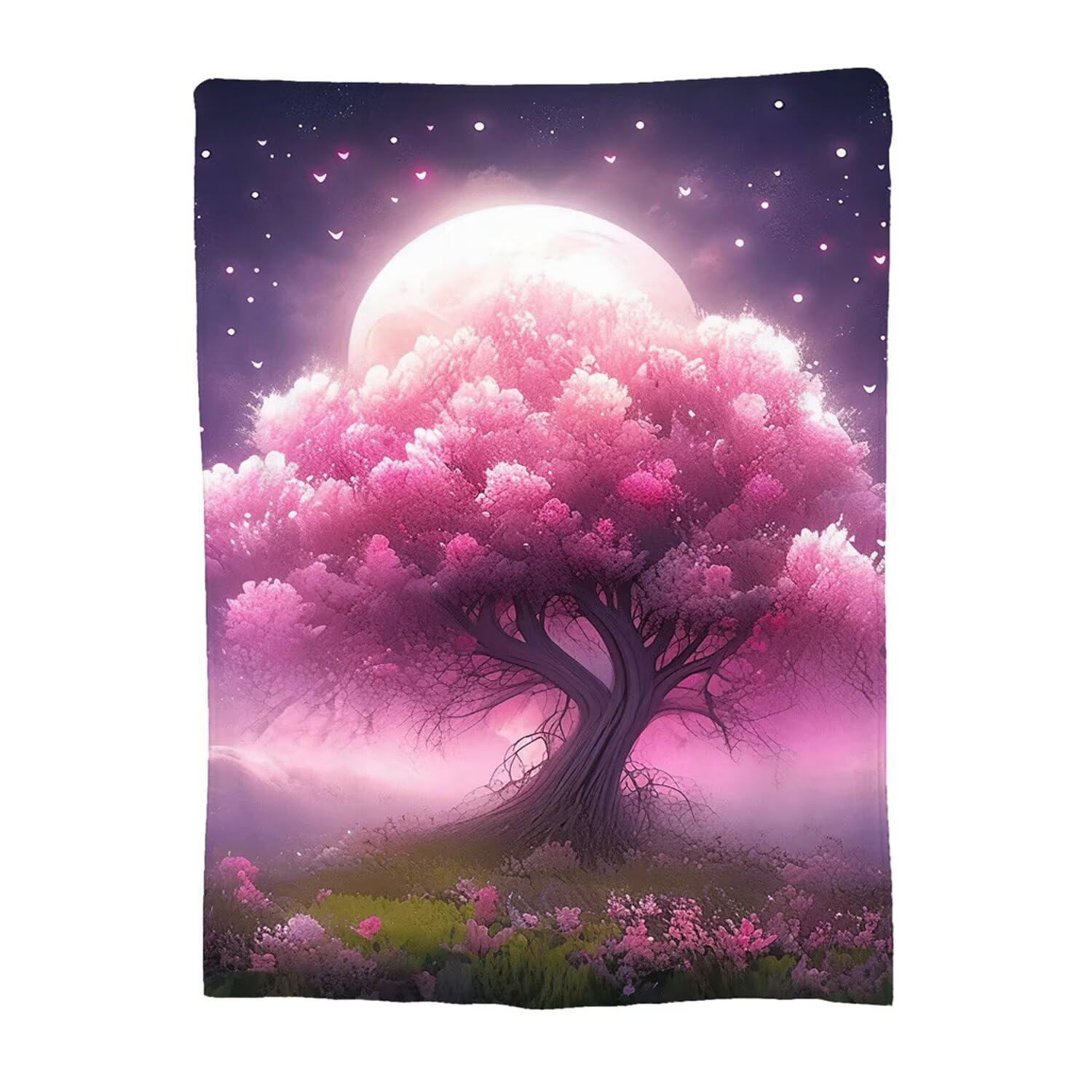 Couverture flanelle 130x150 plaid polaire chaud et doux Plaid Tree