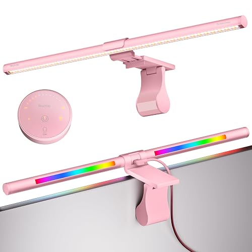 Quntis Pink RGB Monitor Light Bar with Remote